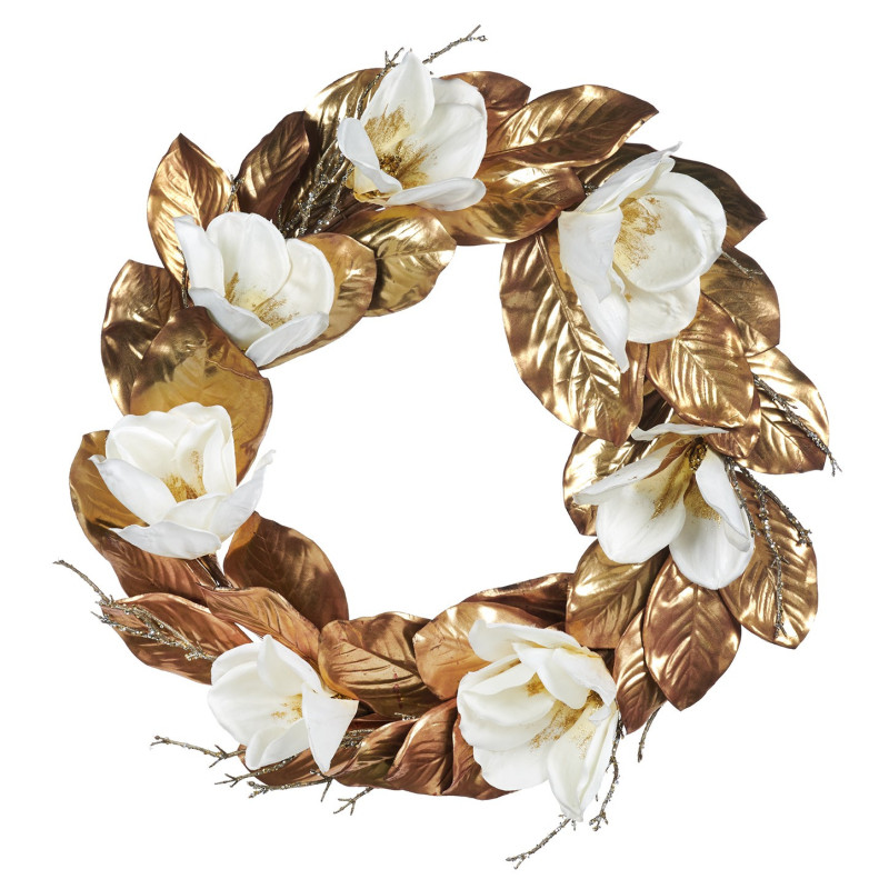 Kurore magnolia e bardhe +gold 76cm