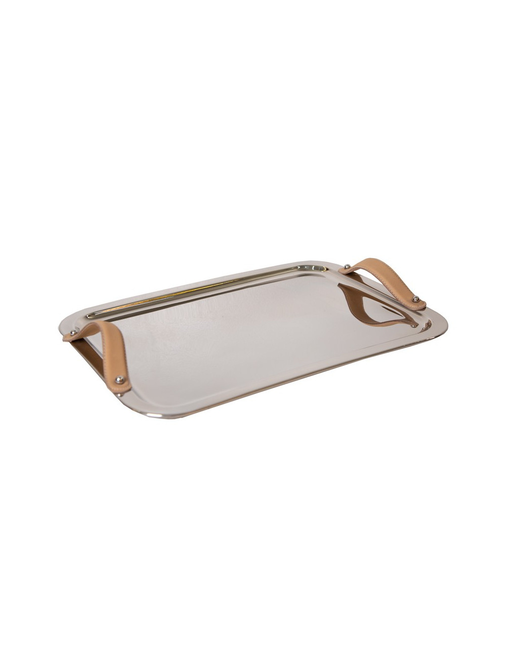 INOX+LEATHER TRAY