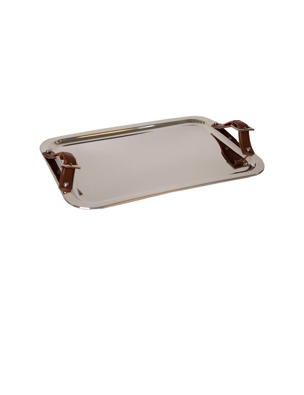 INOX+LEATHER TRAY