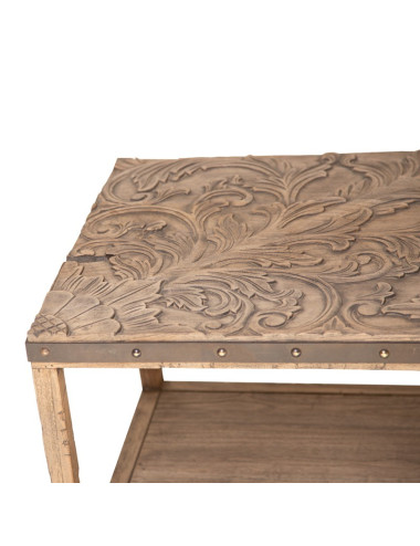 PUZZLE  TABLE - Handcrafted Wooden Console | Sezon Dekor