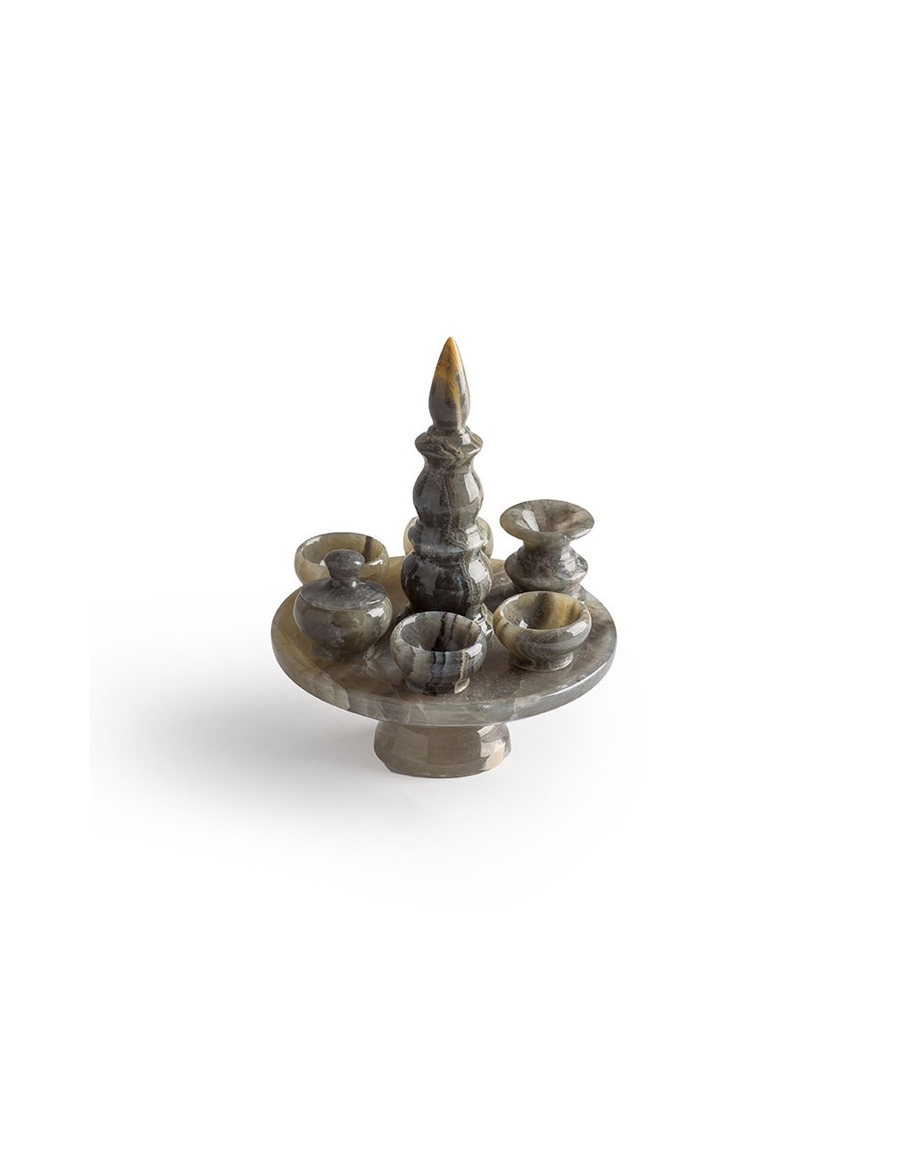 STONE CANDLE HOLDER