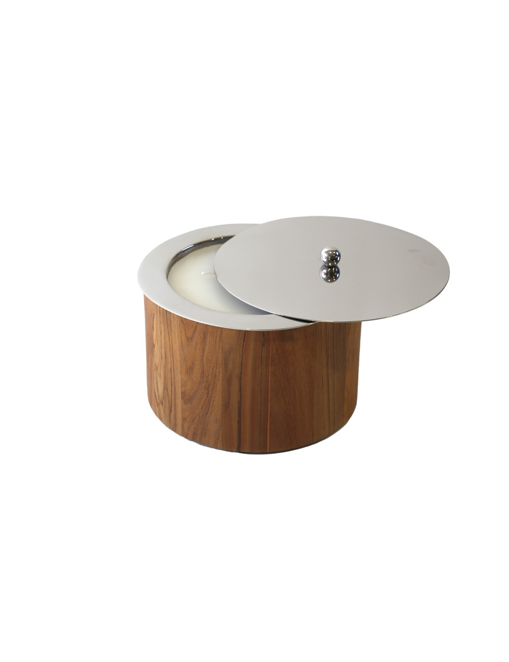INOX & WOOD CANDLE