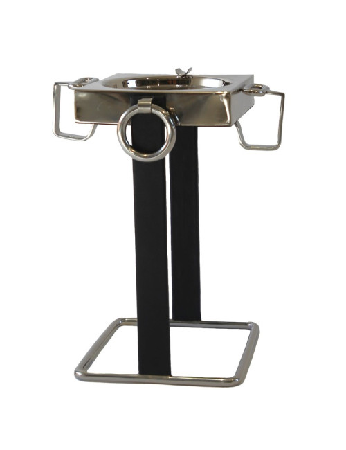 ASH TRAY INOX & LEATHER