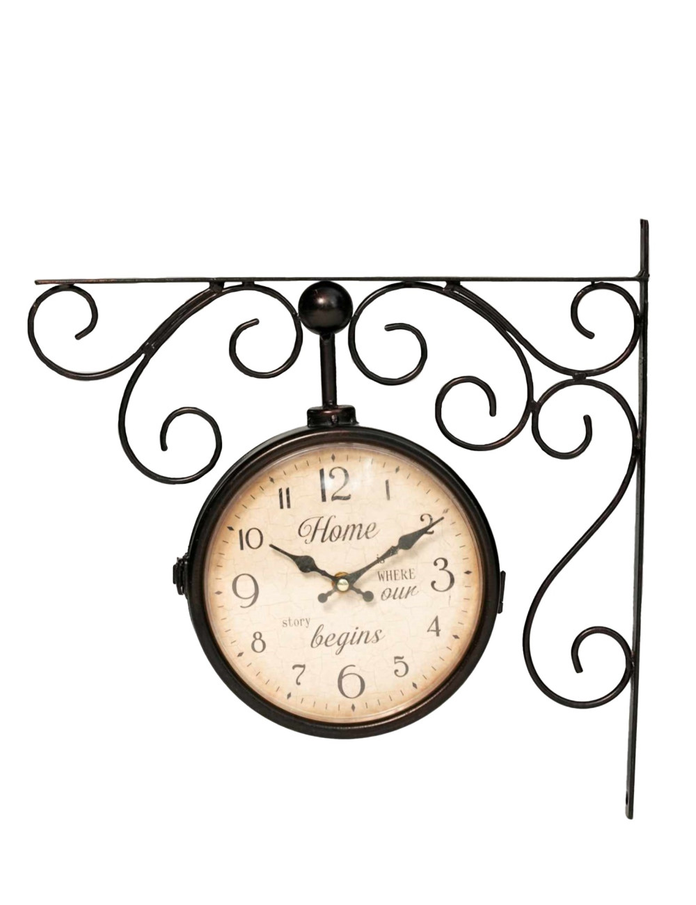 METALLIC CLOCK 33*9*33CM
