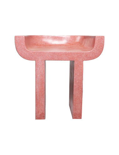 RED Stool – Sculptural Minimalist Marble Design | Sezon Dekor
