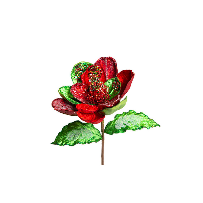 Magnolia flower red\green L
