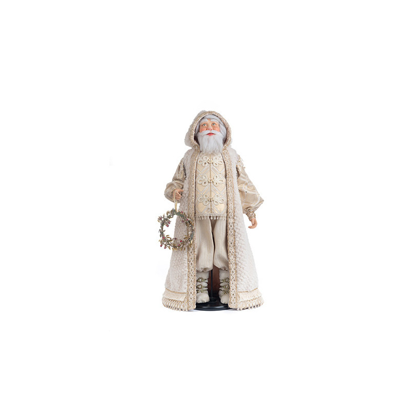 Santa with white cape