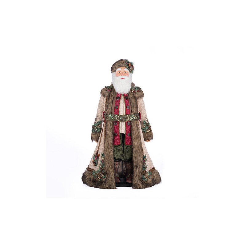 Santa with brown cape