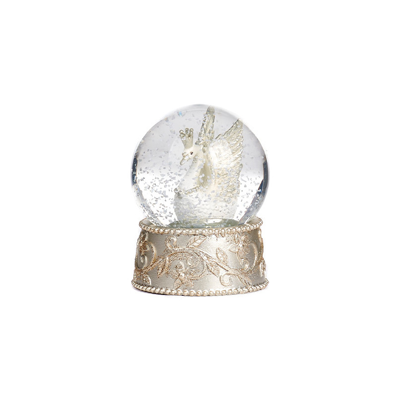 Snow globe with swan