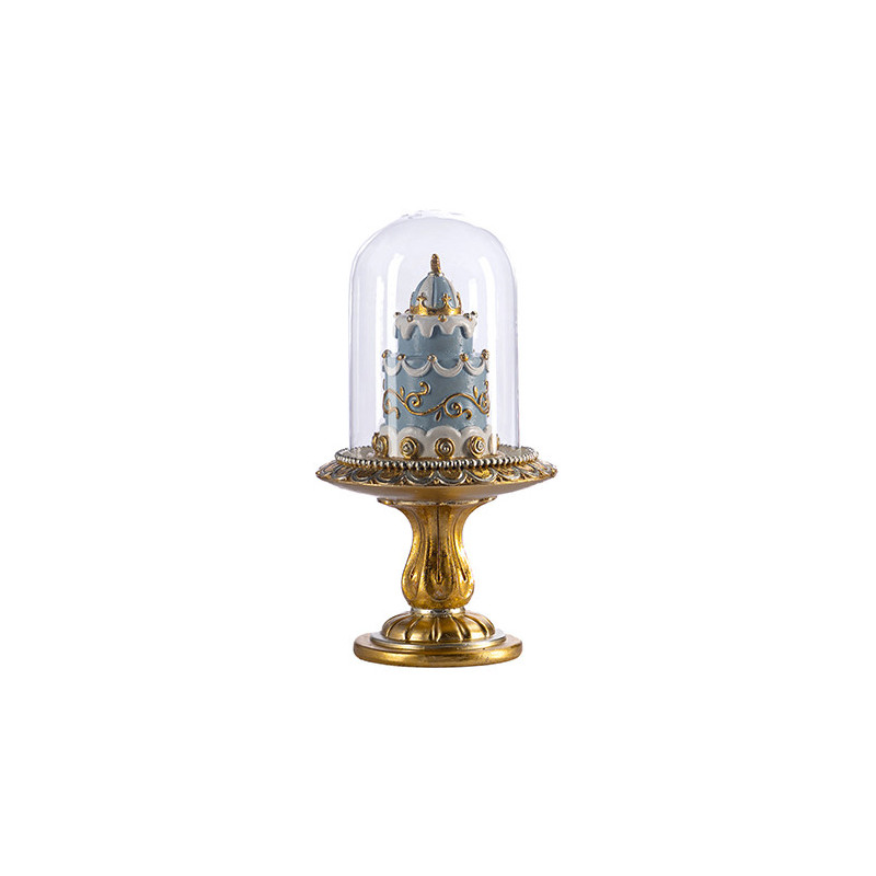 Cake in a glass stand