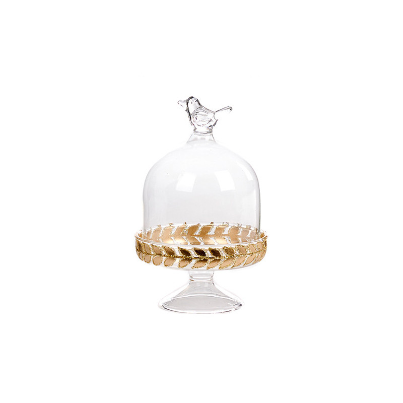 Bird glass cupola for hanging