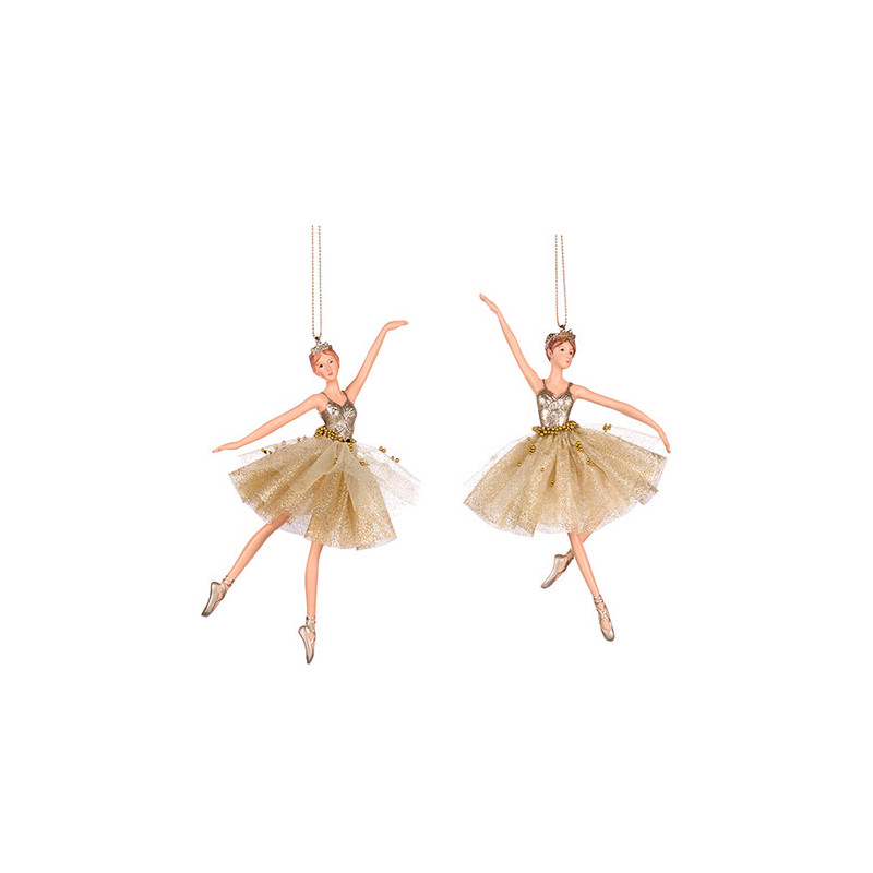 Ballerina with gold dress