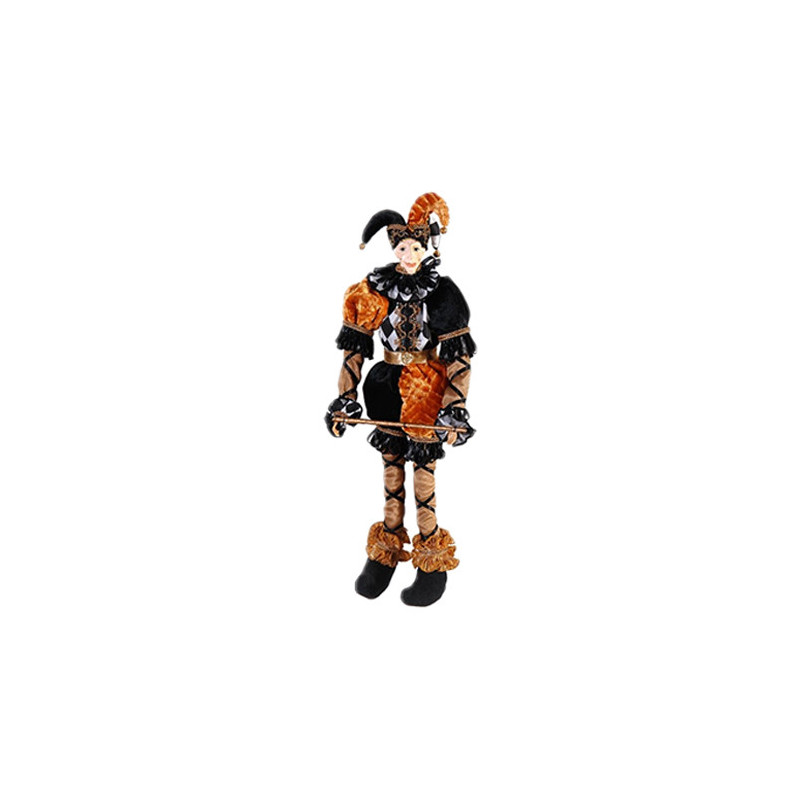 Elf with black and orange clothes