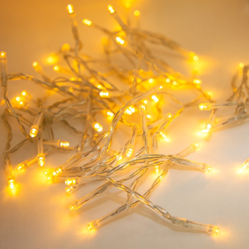 WARM/WHITE LIGHT TRANPARENT CABLE 200L 10M