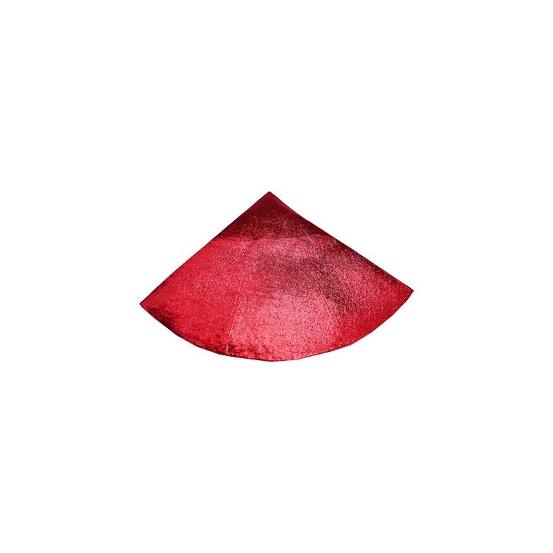 Red tree rug with shine