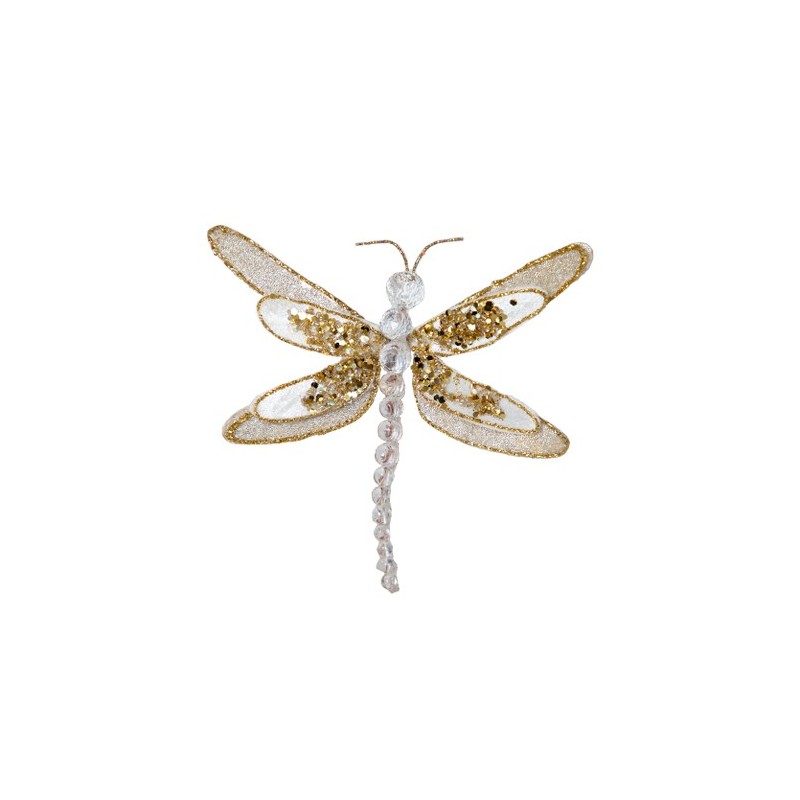 Ivory/gold dragonfly