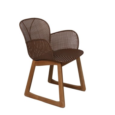 Canola Chair | Teak Wood &  Rattan | Sezon Decor