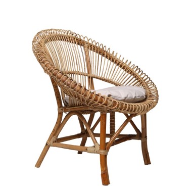 Manao Chair – Rattan Chair with Water-Resistant Cushion | Sezon Dekor