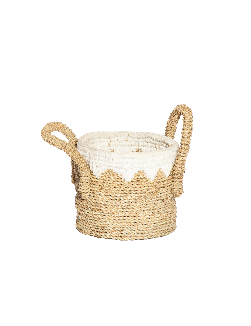 RATTAN & MACRAME BASKET