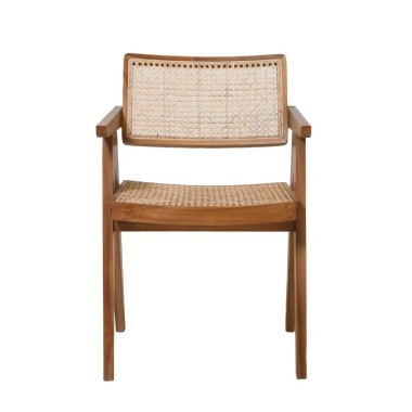 EIFFEL Chair – Teak & Rattan | Sezon Decor