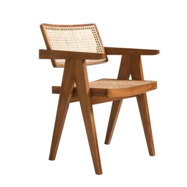 EIFFEL Chair – Teak & Rattan | Sezon Decor