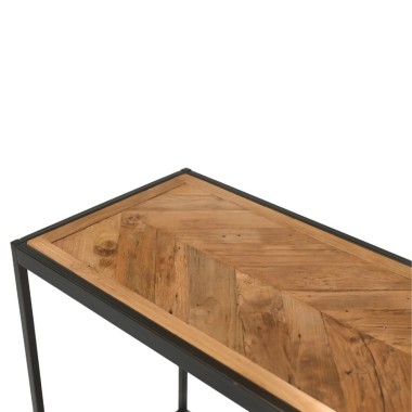BRAGA Wooden Console – Metal Frame | Sezon Dekor