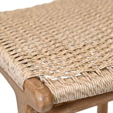 Poly Chair - Teak Wood & Synthetic Rattan  | Sezon Dekor