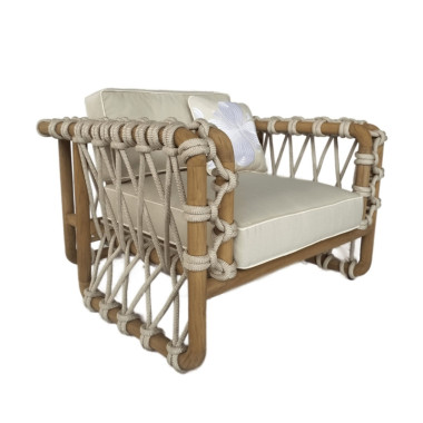 Poltron The Cage - Dru Teak | Sezon Dekor