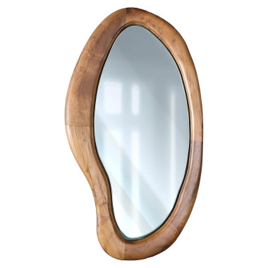 MANJO Mirror – Suar Wood with Integrated LED | Sezon Dekor