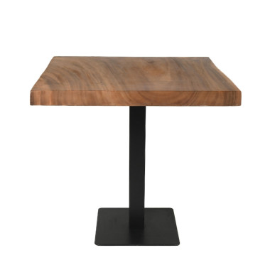 CAOBA Table – Wood Top & Metal Base | Sezon Dekor