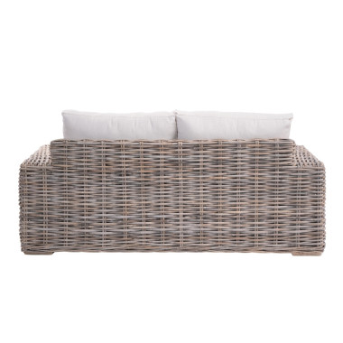 Set KUBU GREY ratan gri – Divan, poltrone & tavolinë | Sezon Dekor