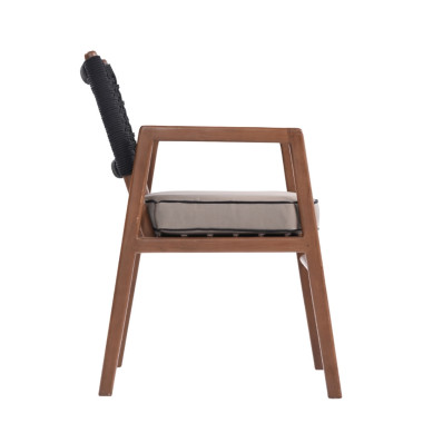 Sany Dining Chair -  Teak Wood & Polyester Rope | Sezon Dekor