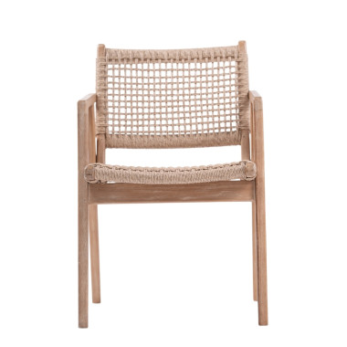 Poly Chair - Teak Wood & Synthetic Rattan  | Sezon Dekor