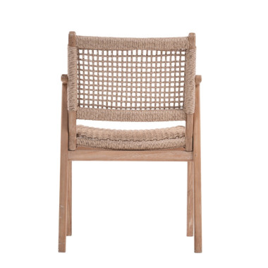 Poly Chair - Teak Wood & Synthetic Rattan  | Sezon Dekor