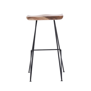 Oliver Bar Stool - Teak Wood | Sezon Dekor