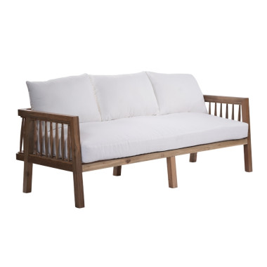 QUINSY Wooden Set – 3-Seater Sofa & Armchairs | Sezon Dekor