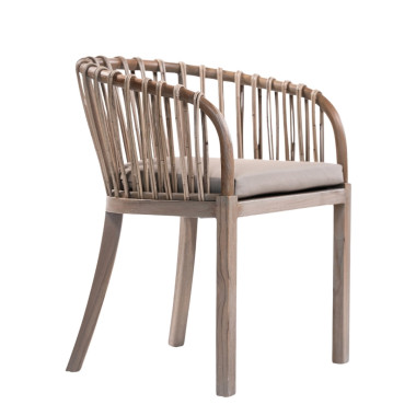 Karrige CONDRUS – Teak & Ratan | Sezon Dekor