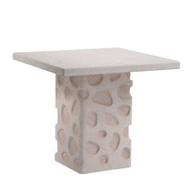 Miloa Table – Square Table & Carved Details | Sezon Dekor
