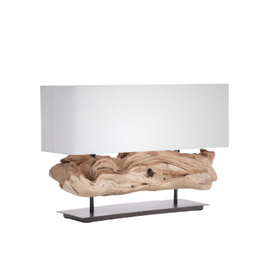 KLETA Table Lampshade – Teak Wood  | Sezon Dekor