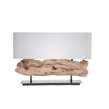 KLETA Table Lampshade – Teak Wood  | Sezon Dekor