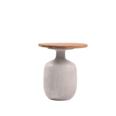 Side Table Masuta - Wood & Concrete | Sezon Dekor