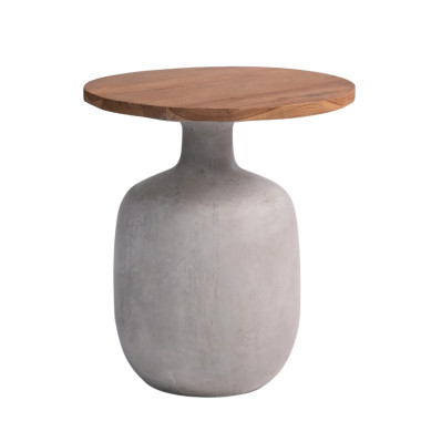 Side Table Masuta - Wood & Concrete | Sezon Dekor