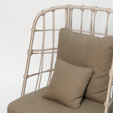 Miami Lounge Chair –  Rope & Stainless Steel | Sezon Dekor