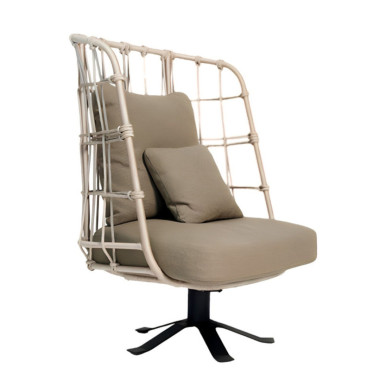 Miami Lounge Chair –  Rope & Stainless Steel | Sezon Dekor