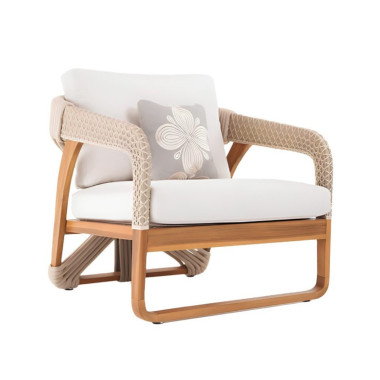 Sarah Chair – Teak Wood & Polyester Rope | Sezon Dekor