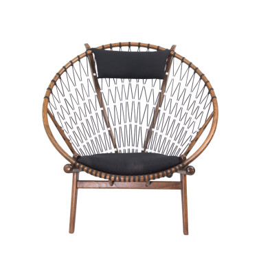 Poltron Lazy – Karrige Lounge Boho me Kornizë Druri | Sezon Dekor
