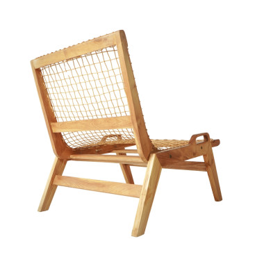 GLASGOW Chair – Wooden Lounge / Boho-Modern Style | Sezon Dekor