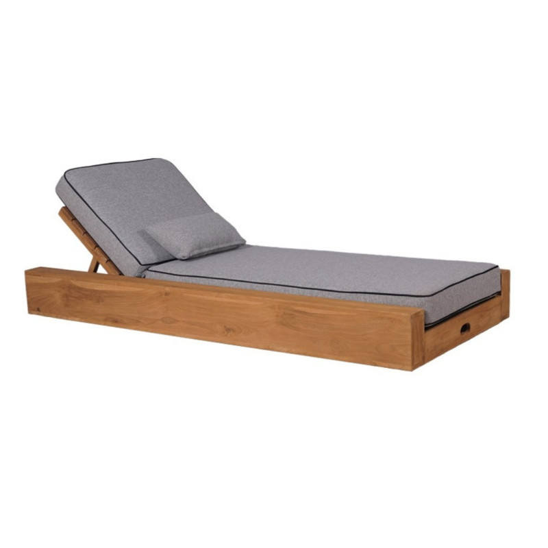 SOLEIL TEAK SUN LOUNGER