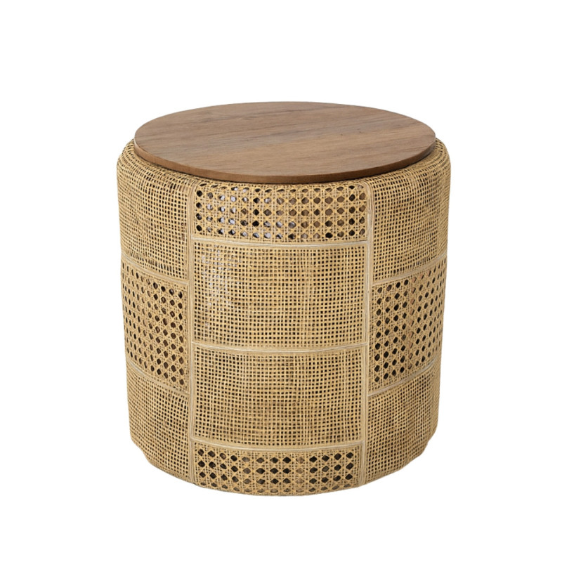 RATTAN BASKET TABLE