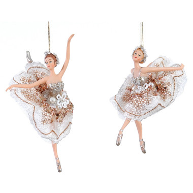 POLYRESIN BALLERINA ORNAMENT